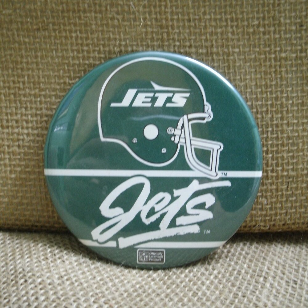 Vintage New York Jets Pin Back Button NFL